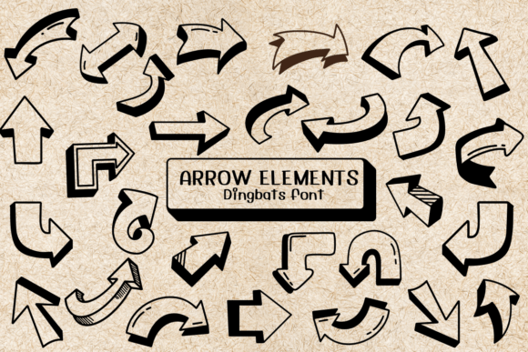 Arrow Elements: A Creative Font for Dynamic Campaigns