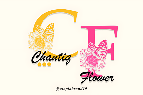 Chantiq Flower Monogram: A Font That Elevates Your Brand