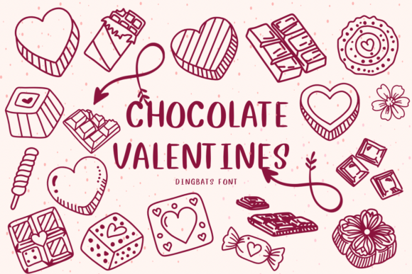 Chocolate Valentines: A Romantic Font for Editorial Design