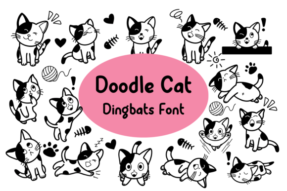 Doodle Cat: A Feline-Friendly Font for Creative Campaigns