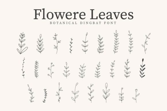 Flowere Leaves: A Botanical Font for Campaign Creativity