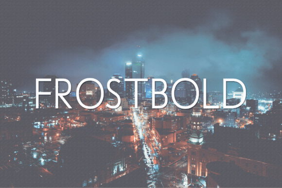 Frostbold: A Bold Sans for Modern Design