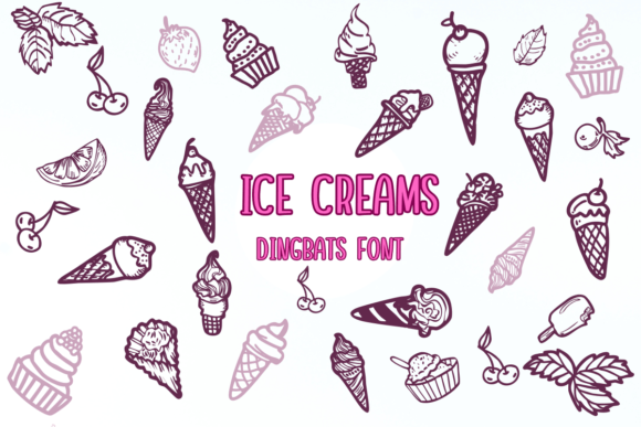 Ice Creams: A Playful Font for Editorial Creativity