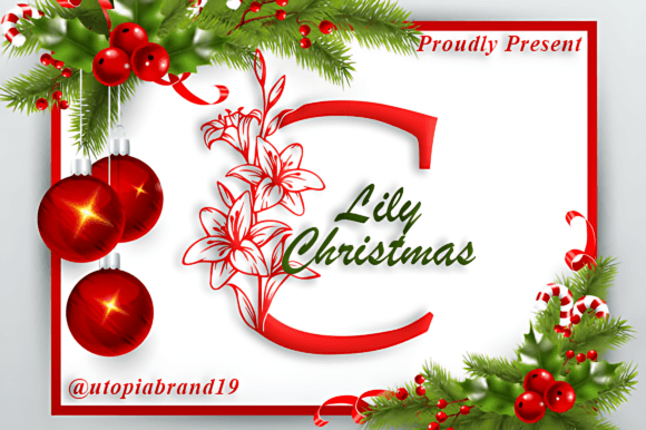 Lily Christmas Monogram: A Timeless Font for Editorial Design