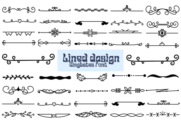 Lined Dasign: A Cute Font for Creative Craft Projects