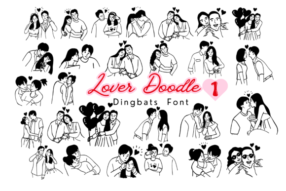 Lover Doodle 1: A Font for Love and Web Design