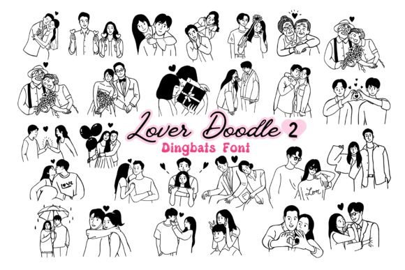 Lover Doodle 2: A Font That Speaks Love