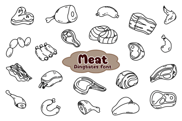 Meat: A Font for Crafters Who Love Character