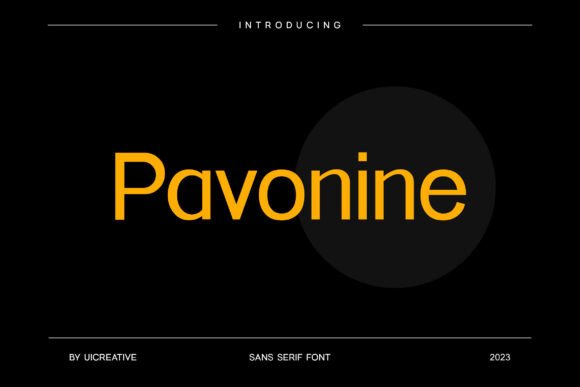 Pavonine: A Versatile Sans Serif for Crafters and Designers