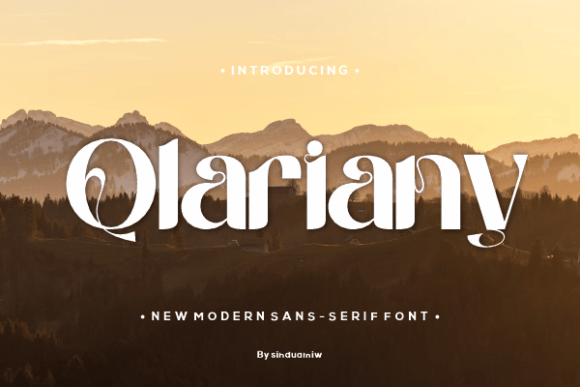 Qlariany: A Bold Sans Serif for Modern Web Design