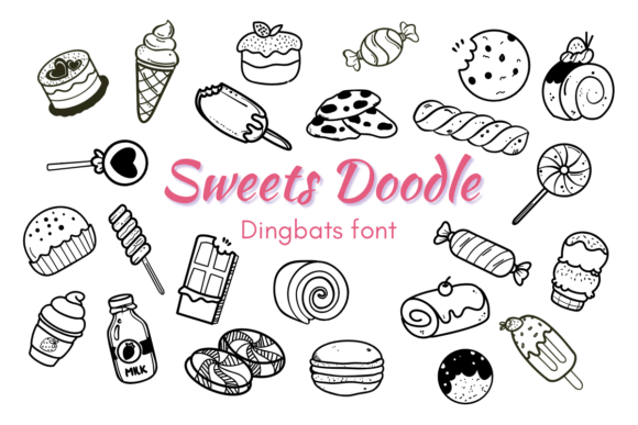 Sweets Doodle: A Font for Crafting with Charm